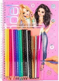 TOPMODEL KLEURBOEK MET STIFTEN ()